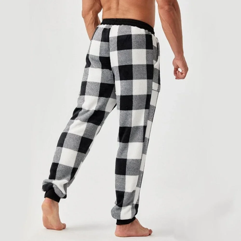 Black And White Mens Pajama Pants